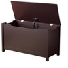 Lycvki Wooden Kids Toy Box Storage with Safety Hinged Lid - 2 of 4