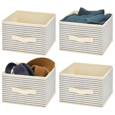 Casafield Set of 6 Collapsible Fabric Cube Storage Bins - 11 Foldable  Cloth Baskets for Shelves, Cubby Organizers & More 