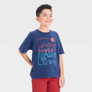 Boys' Short Sleeve Relaxed Fit T-Shirt - Cat & Jack™ - 1 of 4