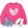 Simply Sage Market Women's Graphic Sweatshirt Heart Scribble - 3 of 4