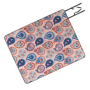 Pimlada Phuapradit Floral Paisley Half Drop Picnic Blanket - Deny Designs - 1 of 3