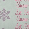 16"x16" 'Let It Snow' Square Throw Pillow Green - e by design - 2 of 4