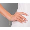 925 Sterling Silver & 18K Gold Plated Byzantine Link Bolo Bracelet, Adjustable & Handmade - 4 of 4