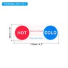 Unique Bargains Acrylic Oval Waterproof Self Stick Hot/Cold Water Label - 2 of 4