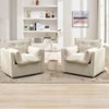 Oversized Swivel Accent Barrel Chair for Living Room, Upholstered Sofa Chair Reading Chairs, Comfy Modern Chair Linen Fabric Swivel Chair Armchair - 4 of 4