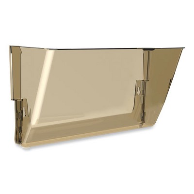 Storex Wall File, Letter Size, 13" x 4" x 7", Smoke