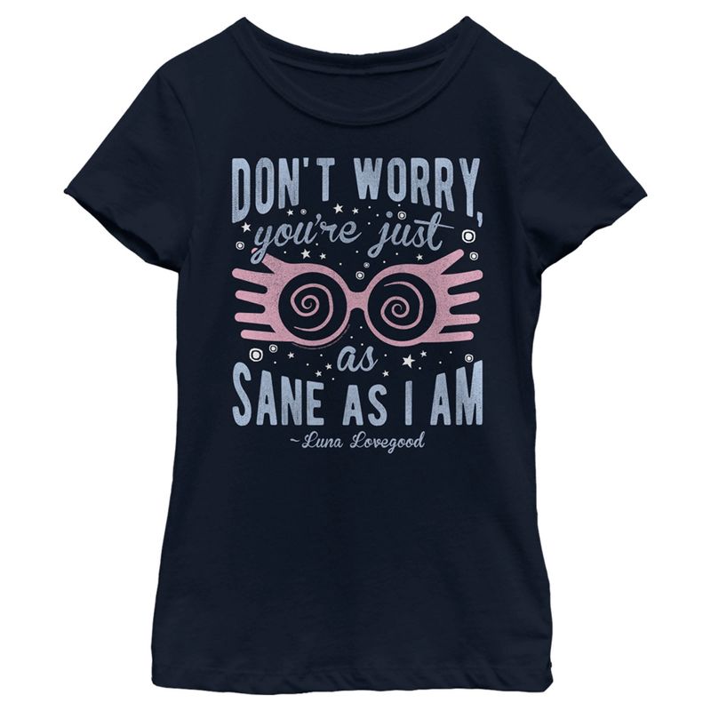 Girl's Harry Potter Just As Sane As Luna Lovegood T-Shirt, 1 of 5