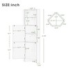 NicBex Bathroom Storage Cabinet,Floor Coner Cabinet with Doors and Adjustable Shelves for Bathroom - 3 of 4