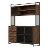 FUFU&GAGA Brown Kitchen Cabinet Pantry with Sleek Design & Ample Storage - 3 of 4