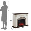 44" Farmhouse Fireplace Mantel With Heater - 4 of 4