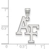 Black Bow Jewelry 14k White Gold United States Air Force Academy Fighting Falcons NCAA Large Pendant - 2 of 3