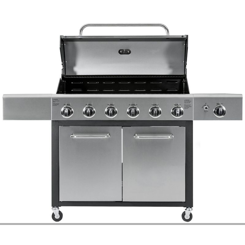 Kenmore 6-Burner XL Grill with Side Propane Gas Burner PG-40611S0L, 3 of 16
