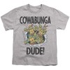 Teenage Mutant Ninja Turtles Cowabunga Dude Pf Kids T Shirt For Youth, Athletic Heather - 2 of 4