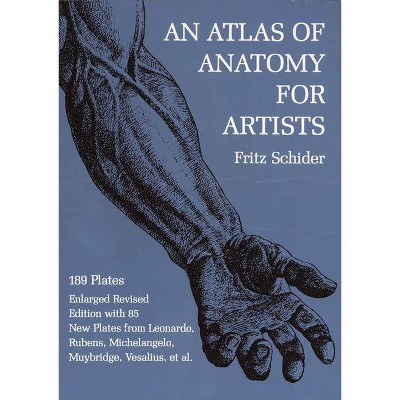 An Atlas of Anatomy for Artists - (Dover Anatomy for Artists) 3rd Edition by  Fritz Schider (Paperback)