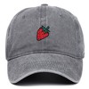 Anna-Kaci Women's Strawberry Embroidered Adjustable Baseball Cap - 2 of 4