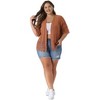 Agnes Orinda Women's Plus Size Hollow Lace Panel Texture Printed Boho Casual Summer Cardigans - 3 of 4