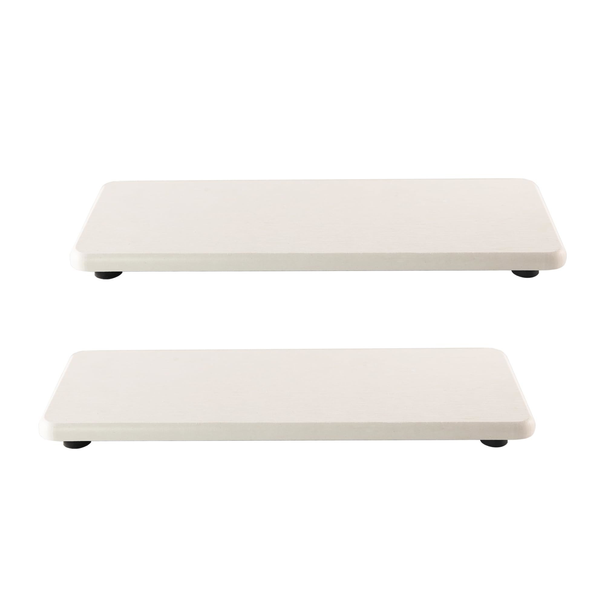 Aoibox Water Absorbing Stone Trays for Kitchen & Bathroom, Diatomite Soap Dish for Hand Soap & Cosmetic Bottles, Modern Home Accessory