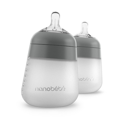 nanobebe Silicone Baby Bottle - 9oz - image 1 of 4