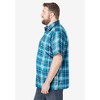 KingSize Short-Sleeve Plaid Sport Shirt - 4 of 4