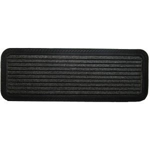 HomeRoots 10" X 48" Gray Synthetic Fiber Striped Outdoor Door Mat - 1 of 4