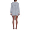 Lands' End Women's Cotton Jersey Long Sleeve Hooded Swim Cover-up Dress - 2 of 4