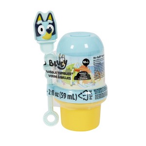 Bluey Licensed No Spill Bubble Tumbler with Character Wand - 1 of 2