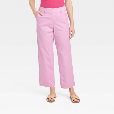 a new day, Pants & Jumpsuits, A New Day Pants Womens 8 Pink Cotton  Stretch Zipper Highwaisted Skinny Fit