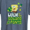 Women's - SpongeBob Squarepants - Luck Of The Square Pants Short Sleeve Graphic T-Shirt - 2 of 4