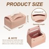 Unique Bargains PU Leather Home Car Office Decorative Tissue Box Holder - 2 of 4