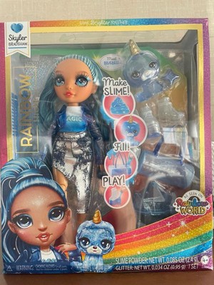 Rainbow High Skyler Blue With Slime Kit & Pet 11'' Shimmer Doll With ...