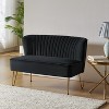 Ainhoa 45" Contemporary  Solid and Manufactured Wooden Frame Loveseat | ARTFUL LIVING DESIGN - image 3 of 4