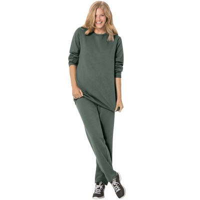 Woman Within Plus Size Fleece Sweatshirt Set