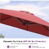 PURPLE LEAF 8 Feet Patio Umbrella Outdoor Cantilever Square Umbrella Aluminum Offset Umbrella with 360-degree Rotation for Garden Deck Pool Patio - 4 of 4