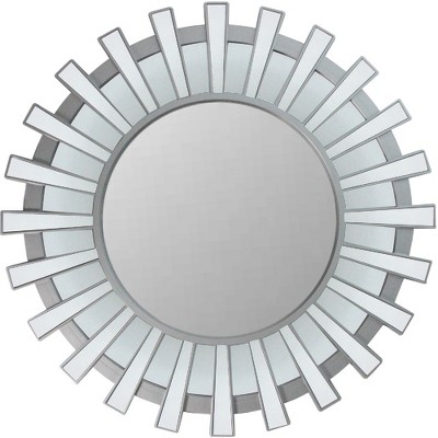 Northlight 24.75 Silver Cascading Orbs Round Wall Mirror : Target