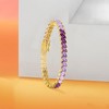 Ross-Simons 17.00 ct. t.w. Ombre Amethyst Tennis Bracelet in 18kt Gold Over Sterling - 3 of 4