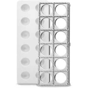 Bellemain 12-Pack Ravioli Maker Press – 1.5” Pelmeni, Pierogi, Potsticker & Dumpling Mold - 1 of 3