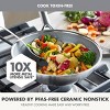 GreenPan Prism 10" Hybrid Stainless Steel and Ceramic Nonstick Wok - 3 of 4