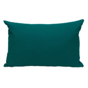 HomeRoots 12" X 18" Green Cotton Throw Pillow - 1 of 4