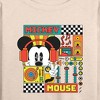 Women's - Disney - Mickey Mouse Rhythm Waves Lightweight French Terry Wide Neck Long Sleeve Shirt - 2 of 4