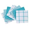 T-fal Coordinating Flat Waffle Weave Dish Cloth  Eight Pack  Breeze - 2 of 4