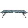 vidaXL Two Person Folding Sun Lounger Leaf Print Steel - 2 of 4