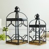 VIP Metal 19.25 in. Multicolor Metal Lanterns Set of 2 - 2 of 4