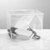 mDesign Large Plastic Bathroom Storage Organizer Bin with Handles, 8 Pack, Clear, USA Made - 3 of 4