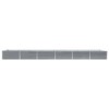 vidaXL Garden Raised Bed Galvanized Steel 236.2"x31.5"x17.7" Gray - 3 of 4