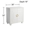 55 Downing Street Bertolli 30" Wide White Modern Luxe Accent Cabinet - 4 of 4