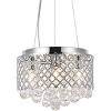 Elegant Lighting Tully 4 lights pendant in chrome - image 3 of 4