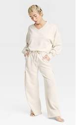 Women's French Terry Wide Leg Lounge Pants - Colsie™