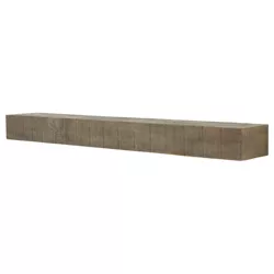 Country Living Stockbridge Floating Mantel Shelf with Distressed Accents - With Beach Sand Finish