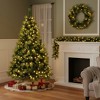 HomeRoots 6' Pre Lit Extra Full Pine Christmas Tree With Garland And Wreath Set - 2 of 4