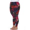 Plus Size Super Soft Tropical Printed Leggings - 3 of 4